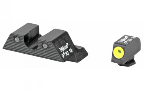 Trijicon HD Tritium Sight, 3 Dot Green Tritium With Yellow Front Outline, Fits Glock 20/21/29/30/31/32 GL104Y-600545