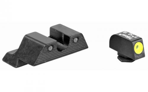 Trijicon HD Tritium Sight, 3 Dot Green Tritium With Yellow Front Outline, Fits Glock 20/21/29/30/31/32 GL104Y-600545