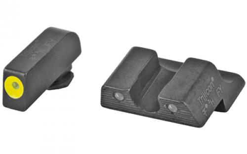 Trijicon HD Night Sight, Fits Glock 42, 43, 43X, and 48, Yellow Outline GL113-C-600784