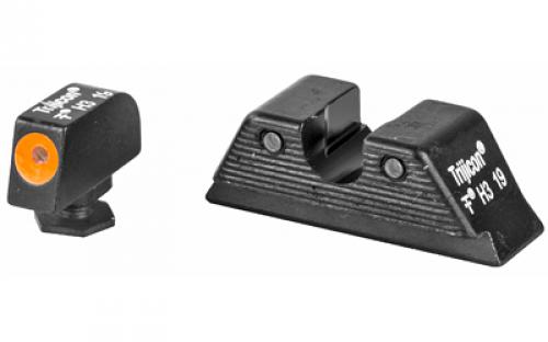 Trijicon HD Night Sights, Orange Front Outline, Fits Glock MOS 17/19/26/27/33/34 GL114-C-601089