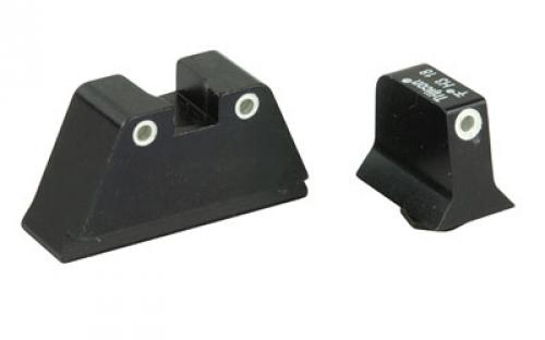 Trijicon Bright & Tough Suppressor Height Night Sights, Fits Glock 20/21/29/30, Tritium Front/Rear, Green 3 Dot GL204-C-600689