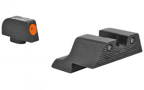 Trijicon HD XR Night Sight Set, 3 Dot Green Tritium With Orange Front Outline, Fits Glock 17/19/26/27/33/34 GL601-C-600836