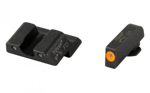 Trijicon Tritium HD XR Night Sight, Fits Glock 42 and 43, Orange Front, 3 Dot GL613-C-600846