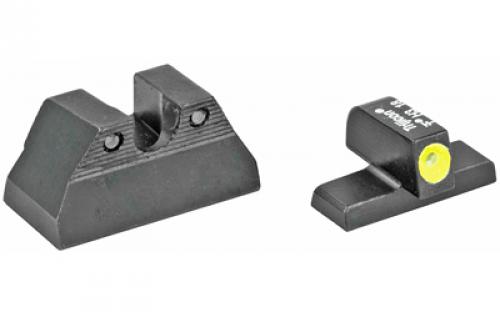 Trijicon HD Night Sights, Fits H&K USP Compact, Yellow Front, 3 Dot Green Tritium HK108Y-600598
