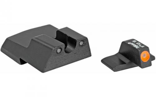 Trijicon HD Night Sights, Fits H&K .45C, .45C Tactical, P30, P30L, and VP9 models, Not compatible with Optics Ready VP9, Orange Front Outline, Front/Rear HK110O-600601