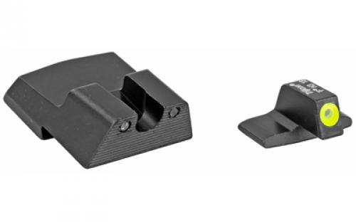 Trijicon HD Night Sights, Fits H&K .45C, .45C Tactical, P30, P30L, and VP9 models, Yellow Front Outline, Front/Rear HK110Y-600602