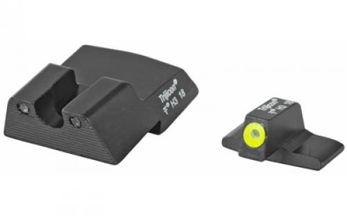 Trijicon HD Night Sights, Fits H&K .45C, .45C Tactical, P30, P30L, and VP9 models, Yellow Front Outline, Front/Rear HK110Y-600602