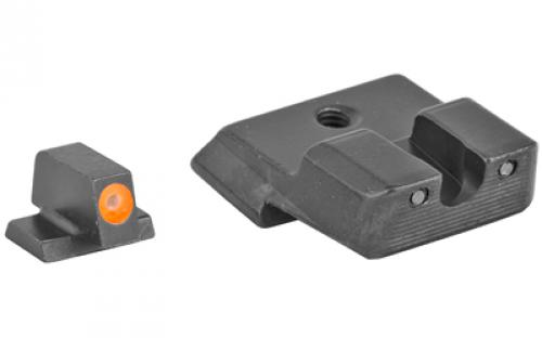 Trijicon HD Tritium Night Sights, Fits M&P, M&P 2.0, SD9 And SD40 VE, Excludes Shield and C.O.R.E. Models, Orange Outline SA137O-600556