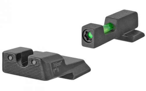 Trijicon DI Tritium/Fiber Optic Night Sights, Fits Smith & Wesson M&P SHIELD 9/40/45, Does Not Fit M&P Shield 380EZ, Includes 2 Green Fiber Replacement Pieces and T10 Torque L-Key SA839-C-601110