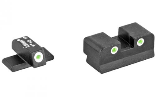 Trijicon Tritium Night Sight, Fits XD 9/40/45/357, Green/Green, 3 Dot SP01-600481