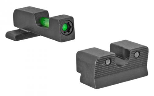 Trijicon DI Tritium/Fiber Optic Night Sights, Fits Springfield XDS/XDE, Includes 2 Green Fiber Replacement Pieces and T10 Torque L-Key SP802-C-601118