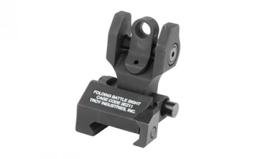 Troy BattleSight, Folding Rear Sight, Tritium, Black Finish SSIG-FBS-RTBT-00