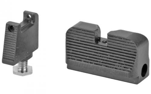 Taran Tactical Innovation Ultimate Fiber Optic Sight Set, Fits Glock MOS Standard Height, Black Finish GSSF-002