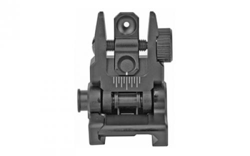 Leapers, Inc. - UTG Accu-Sync Spring-loaded AR15 Flip-up Rear Sight, Black MNT-957