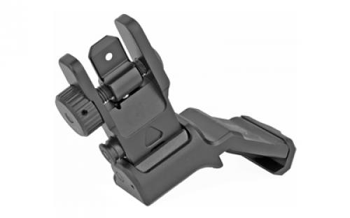 Leapers, Inc. - UTG Accu-Sync, AR15 45 Degree Offset Flip-up Rear Sight, Black MT-945