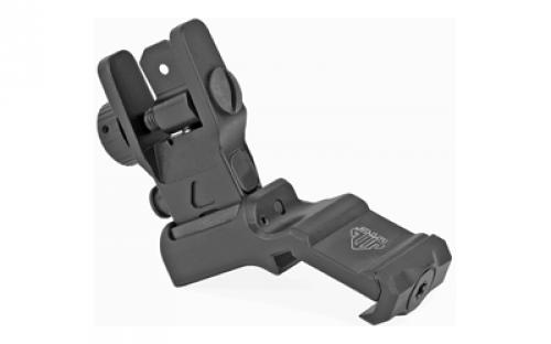 Leapers, Inc. - UTG Accu-Sync, AR15 45 Degree Offset Flip-up Rear Sight, Black MT-945