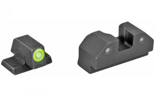 XS Sights R3D Night Sights, Green Front Dot, Fits Canik TP9SF, TP9SFX, TP9SF Elite, TP9 Elite SC and Current Production TP9SA CK-R002P-6G