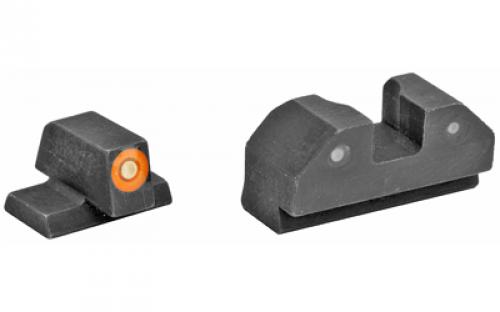 XS Sights R3D Night Sights, Orange Front Dot, Fits Canik TP9SF, TP9SFX, TP9SF Elite, TP9 Elite SC and Current Production TP9SA CK-R002P-6N