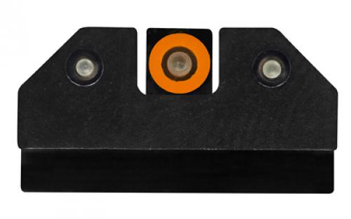 XS Sights R3D 2.0, Tritium Night Sight, Fits Canik TP9SF, Orange Front Outline, Green Tritium Front/Rear CK-R201P-6N