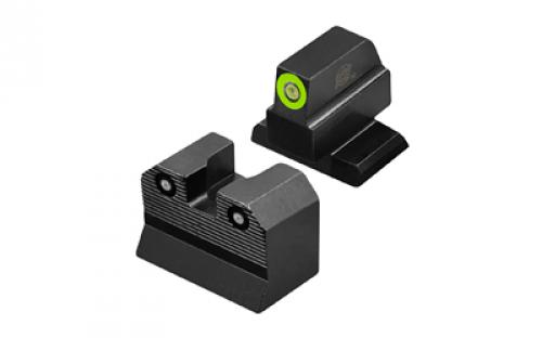 XS Sights R3D, 2.0, Tritium Night Sight, For HK VP9, Suppressor Height, Green Front Outline, Green Tritium Front/Rear HK-R202P-6G