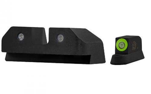 XS Sights R3D Night Sight, Green Front Dot, Fits CZ P10 CZ-R016S-6G