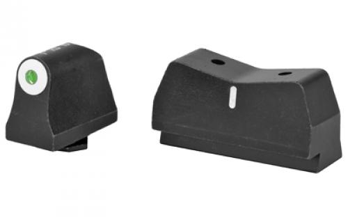 XS Sights DXW Big Dot Tritium Front, Suppressor Height, Tritium Stripe Express Rear, Fits Glock 17,19,22,23,24,26,27,31,32,33,34,35,36,38, Green With White Outline, Installation Kit Included GL-0004S-3