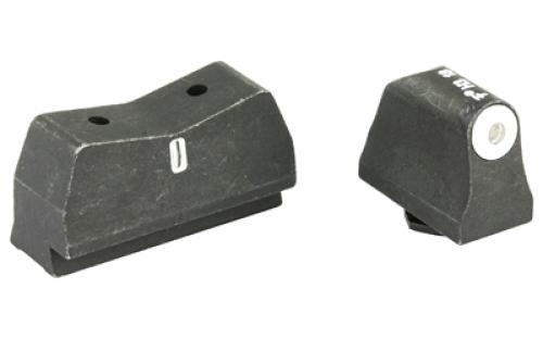 XS Sights DXT Big Dot Tritium Front, Suppressor Height, Tritium Stripe Express Rear, Fits Glock 17,19,22,23,24,26,27,31,32,33,34,35,36,38, Green With White Outline, Installation Kit Included GL-0004S-5