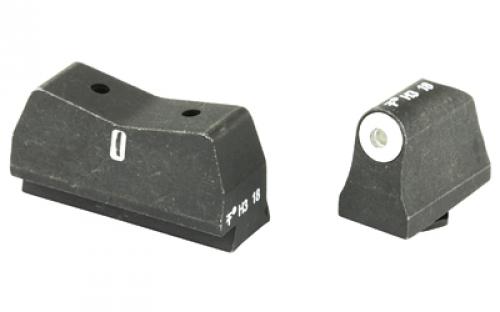 XS Sights DXT Big Dot Tritium Front, Suppressor Height, Tritium Stripe Express Rear, Fits Glock 17,19,22,23,24,26,27,31,32,33,34,35,36,38, Green With White Outline, Installation Kit Included GL-0004S-5