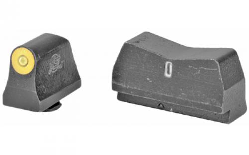 XS Sights DXT2 Big Dot, Tritium Night Sights, Suppressor Height, Yellow Front and Black Rear, For Glock 17/19/22/23/24/26/27/31/32/33/34/35/36/45, Taurus G3c/GX4/New Production G3, Walther PDP GL-0015P-5Y