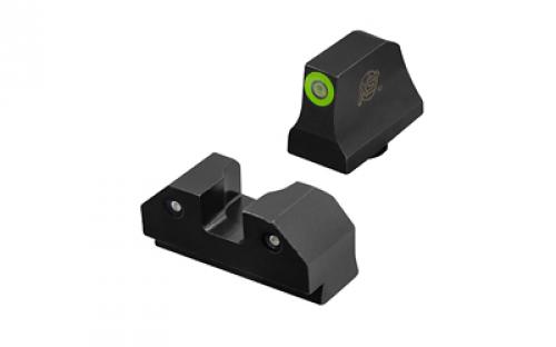 XS Sights R3D Night Sight, Suppressor Height, Green Dot, Fits Glock 43, 43X GL-R022P-6G