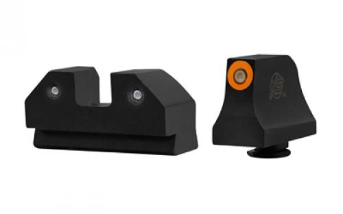 XS Sights R3D Night Sight, Suppressor Height, Orange Dot, Glock 43, 43X GL-R022P-6N