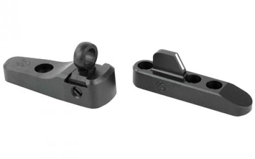 XS Sights Ghost Ring Rear, White Stripe Front, Sight, Marlin 1895,45-70,450,444 w/Bolt On Sight, Matte with White Stripe, Universal Integral Ramp. Ghost rings include .191 and .230 apertures ML-0013-5