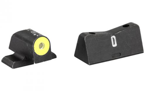 XS Sights DXT2 Big Dot Tritium Front, White Stripe Express Rear, Fits Sig Sauer Models: P225, P226, P229, P320, Springfield XD, XDm, XDs, Green with Yellow Outline SI-0013S-5Y