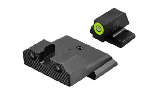 XS Sights R3D 2.0, Tritium Night Sight, Fits S&W M&P Full Size & Compact (Not Optic Ready),Green Front Outline, Tritium Front/Rear SW-R201P-6G
