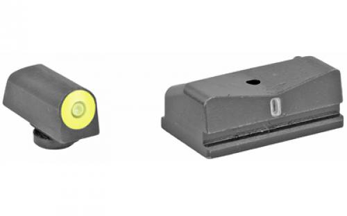 XS Sights DXT2 Big Dot, Tritium Night Sights, Yellow Front and Black Rear, Fits Walther CCP, PPS, PPS M2 9 & 40 WT-0006S-5Y
