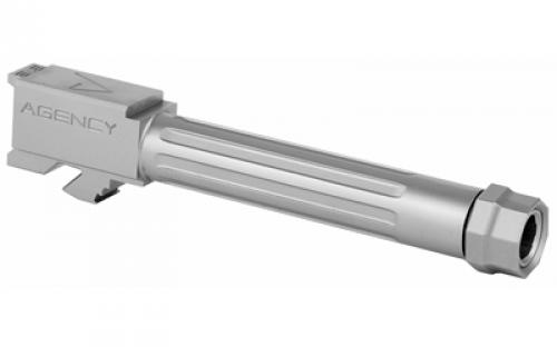 Agency Arms Mid Line Barrel, 9MM, Stainless Finish, Threaded And Fluted, Fits Glock 19 Gen 5 MLG19G5T-FSS