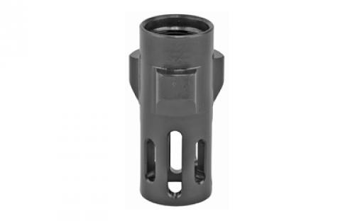Angstadt Arms Flash Hider, 3 Lug, 9MM, 1/2x28 Threads, 1.42" Length, Nitride Finish, Black Color ANGAA093LHB28