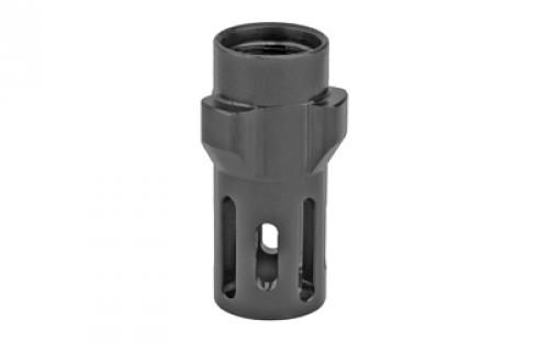 Angstadt Arms Flash Hider, 3 Lug, 9MM, 1/2x36 Threads, 1.42" Length, Nitride Finish, Black Color ANGAA093LHB36