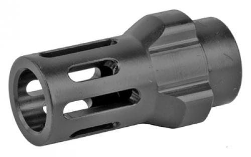 Angstadt Arms Flash Hider, 3 Lug, 9MM, 1/2x36 Threads, 1.42" Length, Nitride Finish, Black Color ANGAA093LHB36