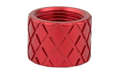 Backup Tactical Hash Marks, Pistol Thread Protector, Red Finish, 1/2 x 28 RH HASH-RED