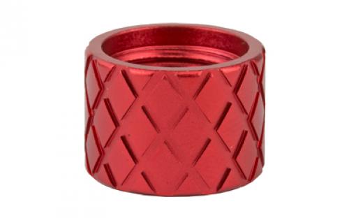 Backup Tactical Hash Marks, Pistol Thread Protector, Red Finish, 1/2 x 28 RH HASH-RED