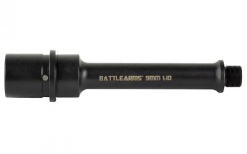 Battle Arms Development Lightweight, 9MM, 5.25" Barrel, 1/2x36 Threaded, Nitride Finish, Black, Fits AR Rifles A-BBL5.25T9MM1-10BN