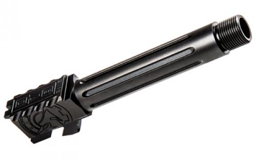 Battle Arms Development ONE:1 Barrel, Fits Glock 19 Gen 3,4,5 and 19X, 9mm, Threaded and Fluted, Black Finish BAD-BBLG19BNFT