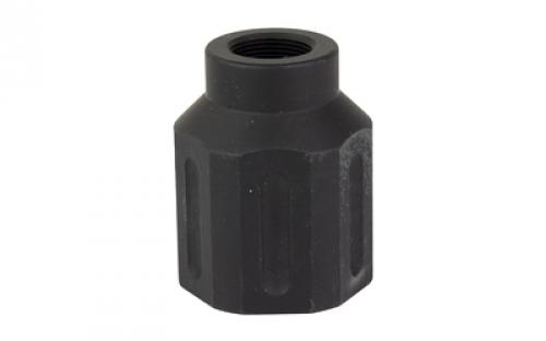 Battle Arms Development HEX FLASHCAN, Blast Diverter, 9MM, Anodized Finish Black, 1/2X36 Threaded BAD-FLASHCAN-6-1-2x36