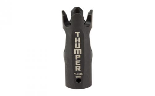 Battle Arms Development Thumper, Compensator, 9MM, Nitride Finish, Black, 1/2x36 Threaded BAD-THUMPER-9MM-BN