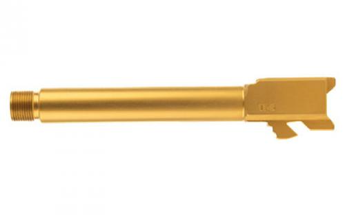 Ballistic Advantage Premium Series, 9MM, 5 Threaded Barrel, 1/2x28, For Glock 17 Gen 5, PVP Finish, Gold BAPSG175T1G