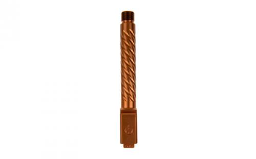 Ballistic Advantage Premium Series, 9MM, 5 Threaded Barrel, 1/2x28, Spiral Fluting, For Glock 17 Gen 5, Copper BAPSG175T3R