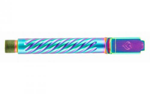 Ballistic Advantage Premium Series, 9MM, 5 Threaded Barrel, 1/2x28, Spiral Fluting, For Glock 17 Gen 5, PVD Finish, Iridescent Rainbow BAPSG175T3W