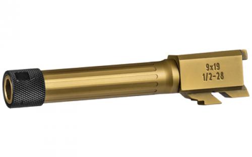 Century Arms Barrel, 9MM, Fluted and Threaded, PVD Coating, Fits TP9 Elite SC PACN0024