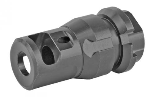 Dead Air Armament Key Mount, Muzzle Brake, Black, 1/2X36 Threads, .38 Bore DA110